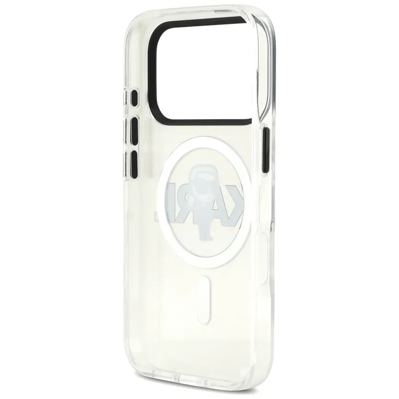 Karl Lagerfeld IML Karl Sketch Logo MagSafe – Dėklas iPhone 17 Pro (skaidrus)