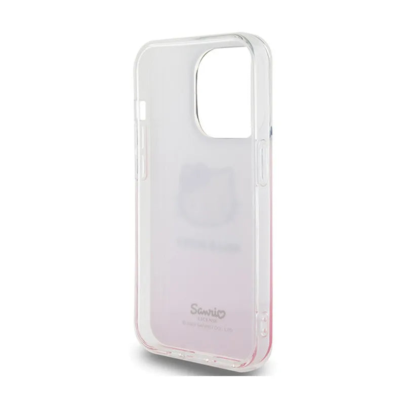 Hello Kitty IML Gradient Electrop Kitty Head - iPhone 15 Pro Max dėklas (rožinis)