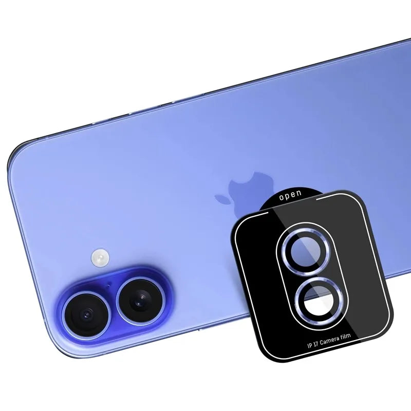 3mk Lens Protection Pro – kameros objektyvo stiklas, skirtas iPhone 17 (šviesiai mėlynas)