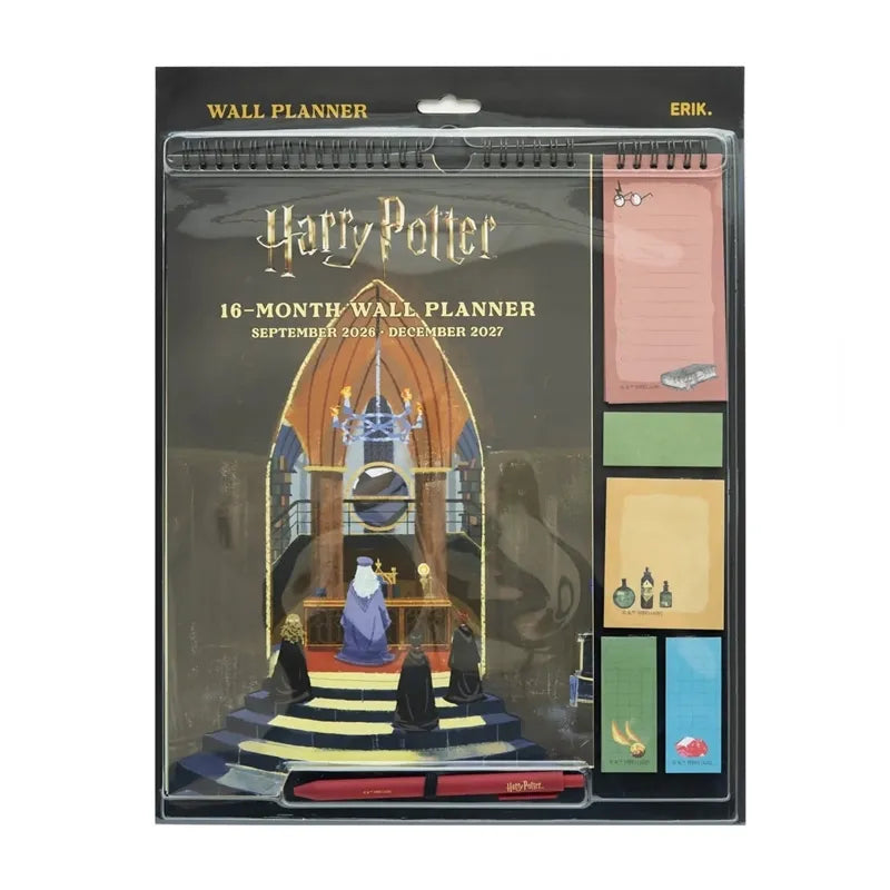 Harry Potter – Sieninis kalendorius / mėnesinis planuoklis 2026/2027 (30 x 34 cm)