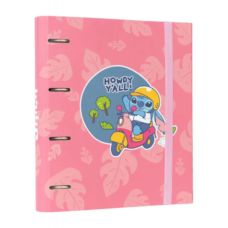 Disney Stitch – A4 segtuvas (4 žiedai, elastinė juostelė)