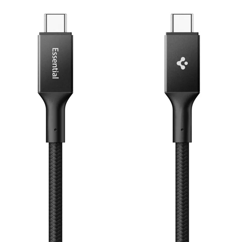 Spigen EB10015CC Essential - USB-C į USB-C PD laidas 100W 1.5m (Juodas)