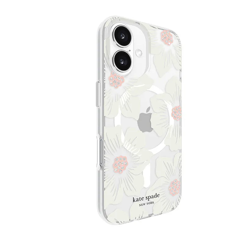 „Kate Spade New York“ apsauginis „MagSafe“ dėklas, skirtas „iPhone 16“ (Hollyhock Floral)