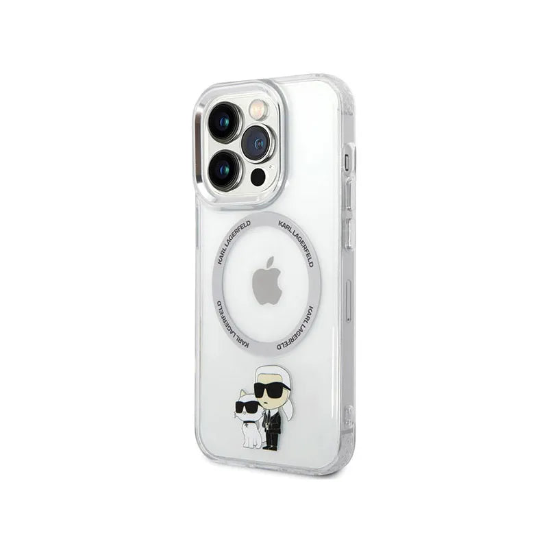 Karl Lagerfeld IML NFT Karl & Choupette MagSafe – Dėklas skirtas iPhone 13 Pro (Permatomas)