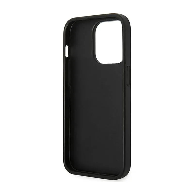 Karl Lagerfeld Saffiano Choupette Head Patch dėklas – Dėklas skirtas iPhone 14 Pro Max (juodas)
