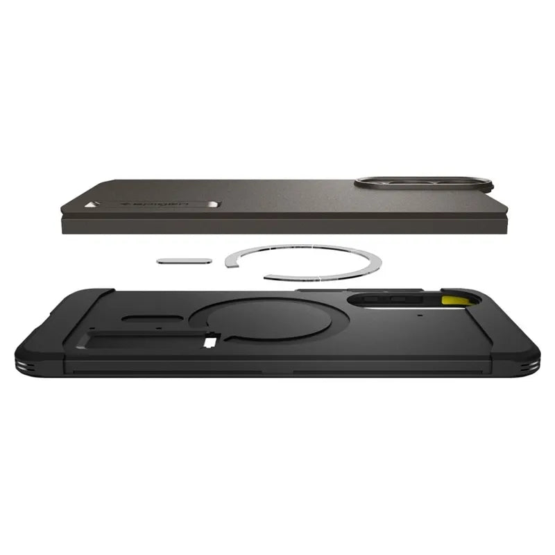Spigen Tough Armor MagSafe – dėklas Samsung Galaxy S25 Edge (Gunmetal)