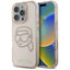 Karl Lagerfeld IML Rhinestones Karl Head – dėklas iPhone 16 Pro (rožinis)
