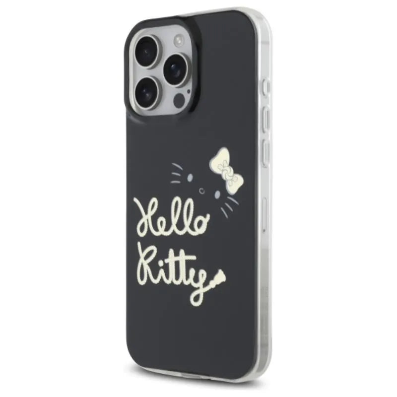Hello Kitty IML Golden Diva MagSafe – dėklas iPhone 16 Pro Max (juodas)