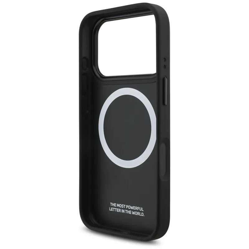 BMW M Carbon Line & Logo MagSafe – dėklas iPhone 17 Pro (geltonas)