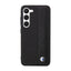 BMW Leather Textured & Stripe – dėklas Samsung Galaxy S23+ (juodas)