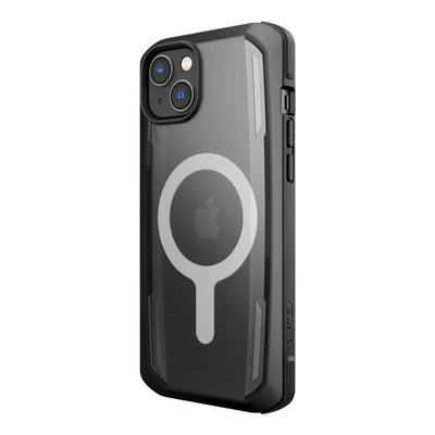 X-Doria Raptic Secure MagSafe – biologiškai skaidus dėklas, skirtas iPhone 14 Plus (išbandyta apsauga kritimo atveju iki 4m) (juodas)