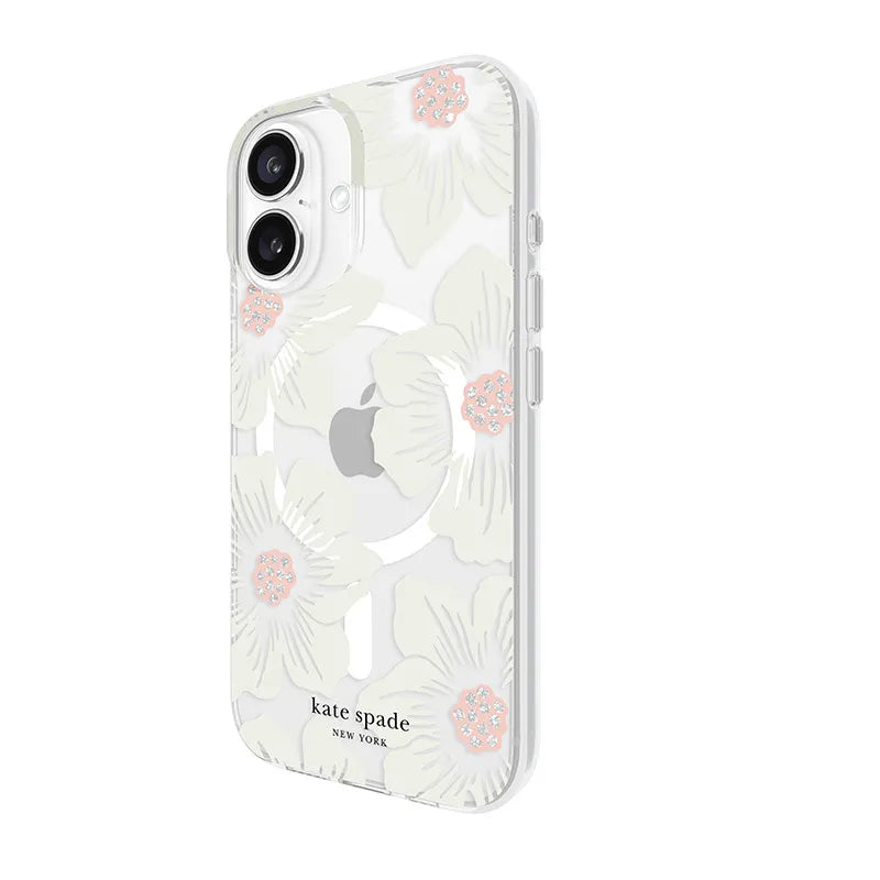 „Kate Spade New York“ apsauginis „MagSafe“ dėklas, skirtas „iPhone 16“ (Hollyhock Floral)