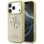 Guess Fixed Glitter Big 4G - Dėklas iPhone 17 Pro (auksinis)