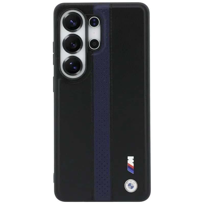 BMW M Perforated Stripe Logo MagSafe – Samsung Galaxy S26 Ultra dėklas (mėlynas)