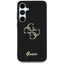 Guess Fixed Glitter Big 4G Metal Logo – dėklas Samsung Galaxy S25+ (juodas)