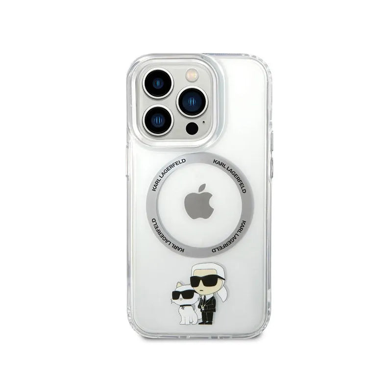 Karl Lagerfeld IML NFT Karl & Choupette MagSafe – Dėklas skirtas iPhone 13 Pro (Permatomas)