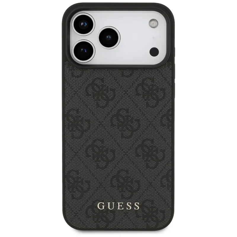 Guess 4G Classic – dėklas iPhone 17 Pro Max (juodas)
