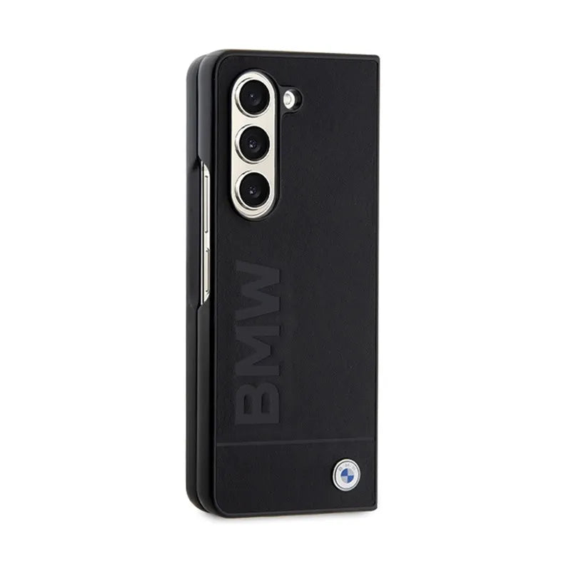 BMW Signature Logo Imprint – dėklas Samsung Galaxy Z Fold 5 (juodas)