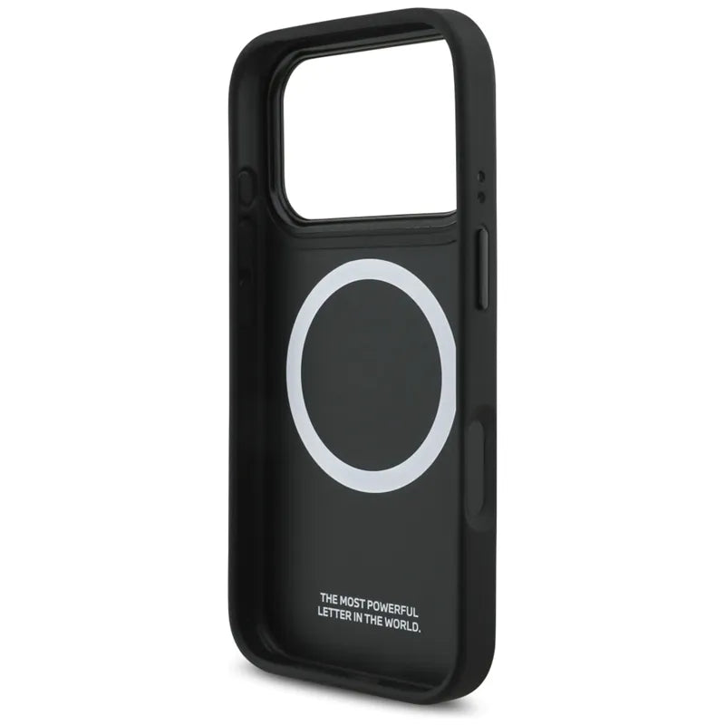 BMW M Carbon Logo MagSafe – Dėklas iPhone 17 Pro (mėlynas)