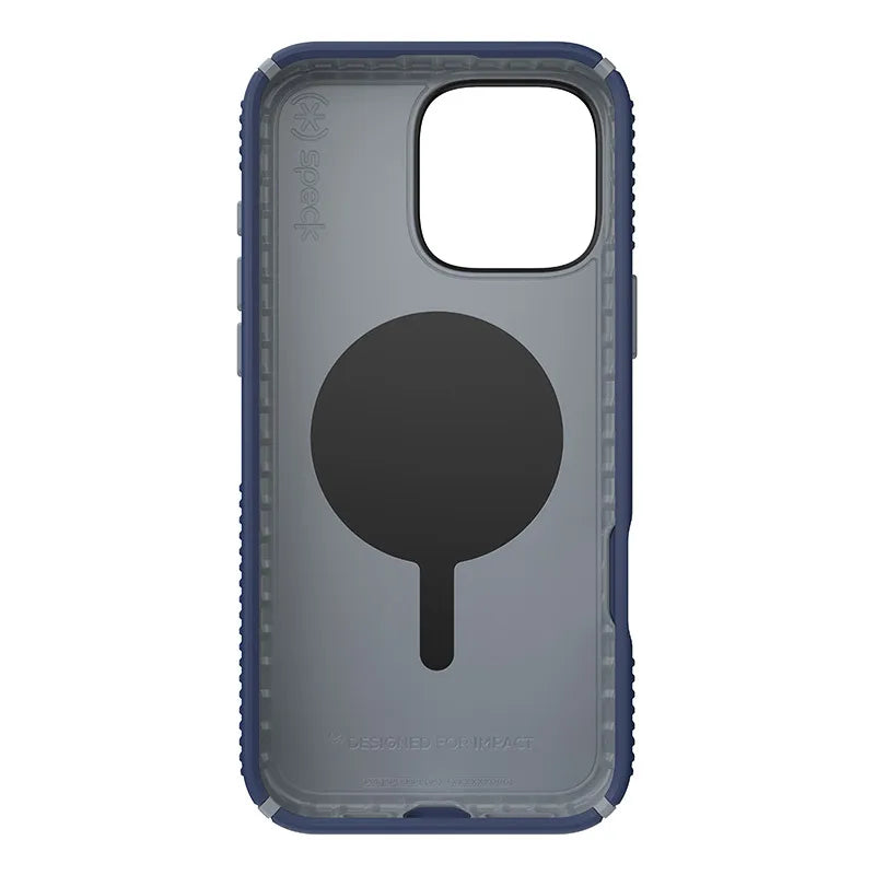 Speck Presidio2 Grip ClickLock & MagSafe – dėklas iPhone 16 Pro Max (Coastal Blue / Dust Gray / White)