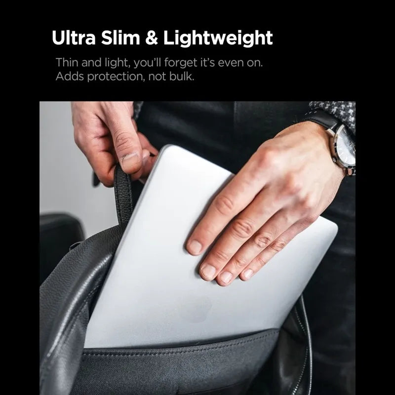 Spigen AirSkin – dėklas MacBook Pro 16" (M5/M4/M3/M2/M1/2026-2021) (Frost Clear)