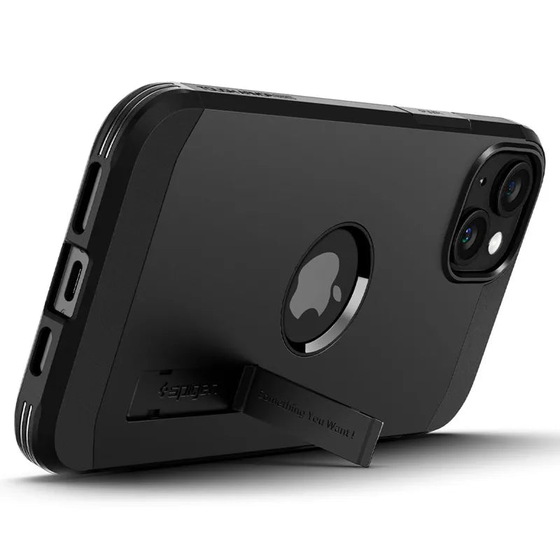 Spigen Tough Armor Mag MagSafe – dėklas iPhone 15 telefonui (juodas)