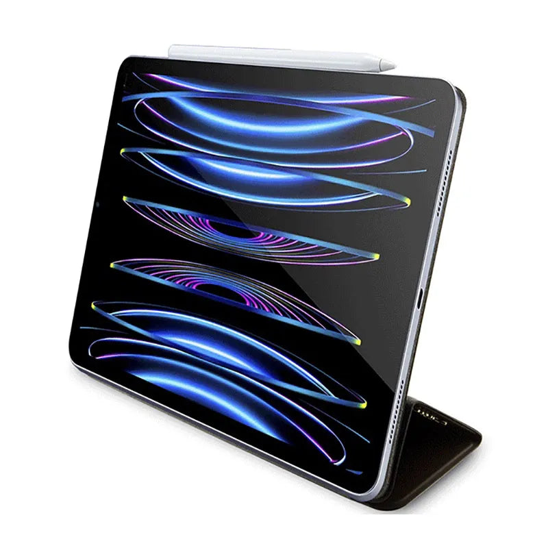 Guess 4G Stripe Allover – Dėklas iPad Pro 12.9" (2022-2020) (Rudas)