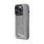 Guess Sequin Script Metal – dėklas „iPhone 14 Pro Max“ (sidabrinis)