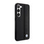 BMW Leather Textured & Stripe – dėklas Samsung Galaxy S23+ (juodas)