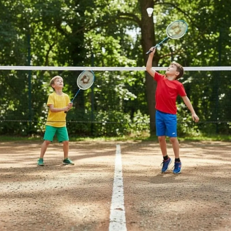 Donnay – 6 dalių badmintono rinkinys dėkle (mėlynas)
