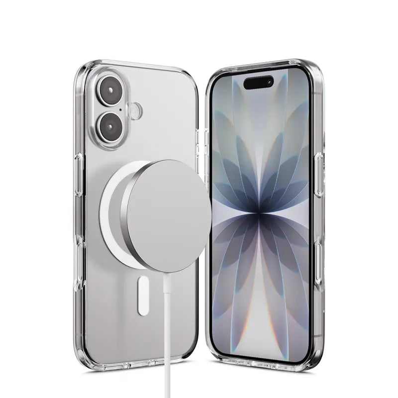 Crong Clear MAG Pro – MagSafe dėklas iPhone 16 (skaidrus)