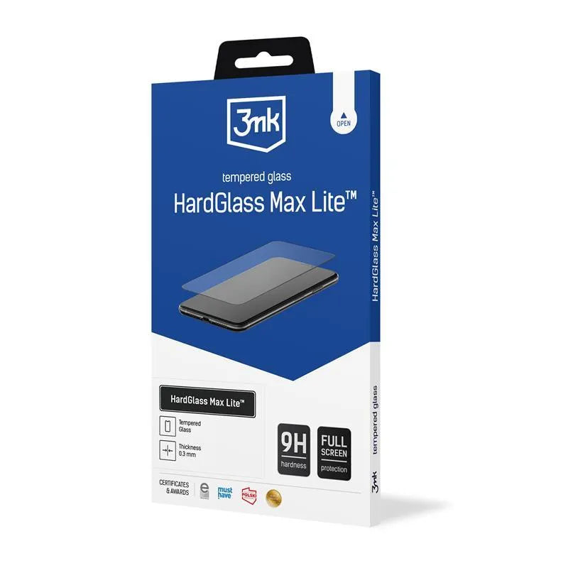 3mk HardGlass Max Lite – Grūdintas stiklas, skirtas Motorola Moto G55 5G (juodas)