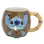 Disney Stitch - 3D keraminis puodelis dovanų dėžutėje iš „Coconut“ kolekcijos, 325 ml