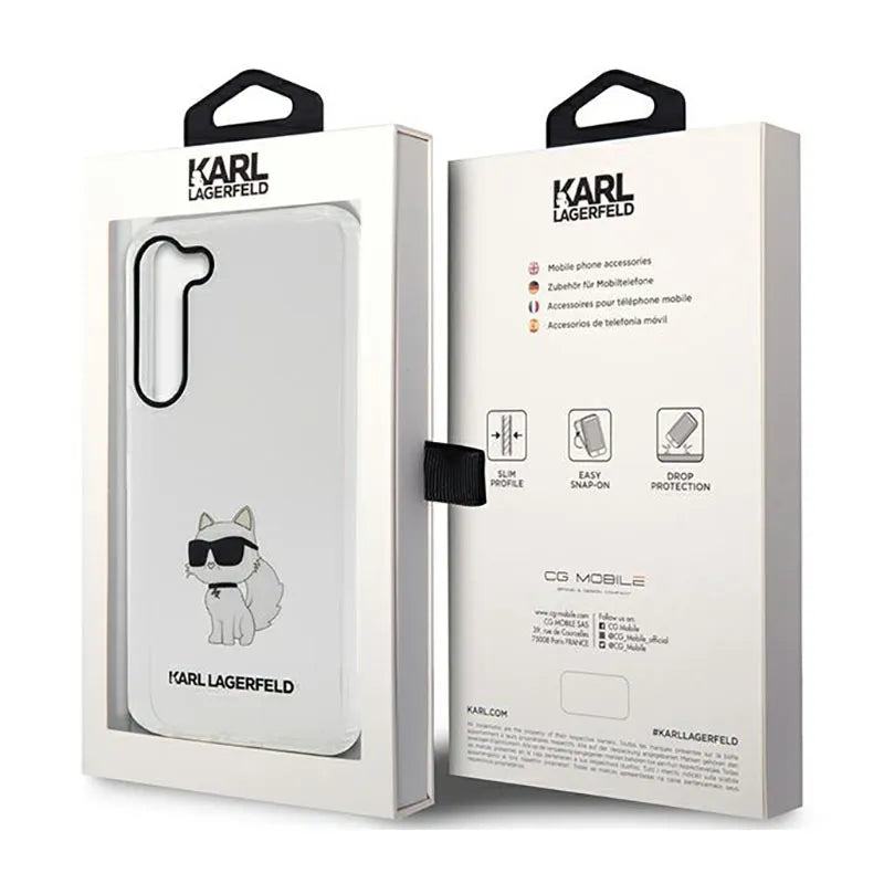 Karl Lagerfeld IML NFT Choupette – dėklas Samsung Galaxy S23 (skaidrus)