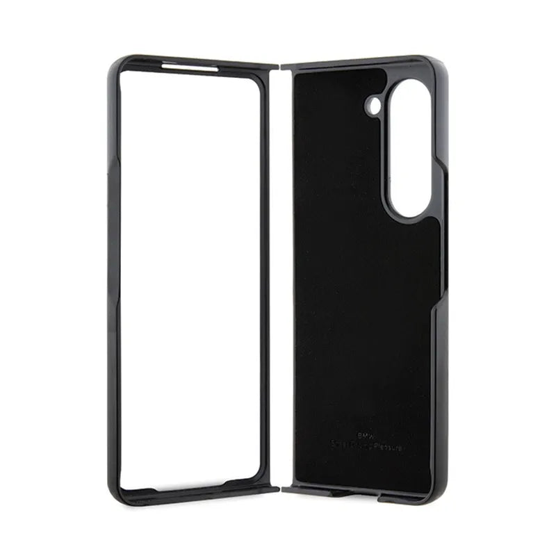 BMW Signature Logo Imprint – dėklas Samsung Galaxy Z Fold 5 (juodas)