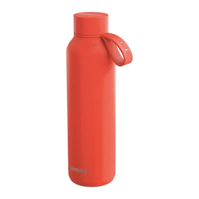 Quokka Solid With Strap – 630 ml nerūdijančio plieno termobutelinis su dirželiu (oranžinis)
