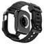 Spigen Rugged Armor Pro – dirželis su dėklu, skirtas „Apple Watch 12“ (46 mm), matinė juoda