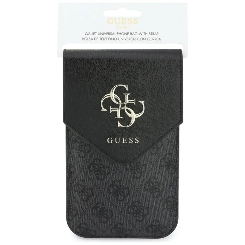 Guess Graines 4G & Classic Logos – telefono rankinė (juoda)