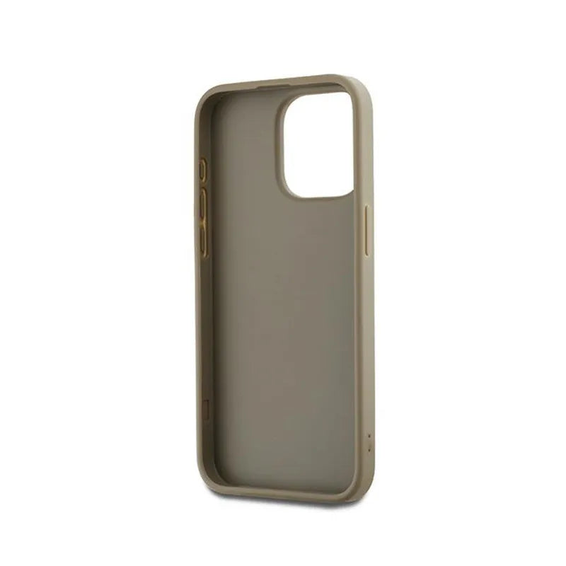 DKNY Wrist Strap Stock Logo – Dėklas iPhone 15 Pro Max (smėlio spalvos)