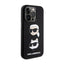 Karl Lagerfeld Silicone Karl & Choupette Heads dėklas, skirtas iPhone 15 Pro (juodas)