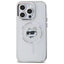 Karl Lagerfeld IML Metal Choupette Head MagSafe – dėklas iPhone 14 Pro (baltas)