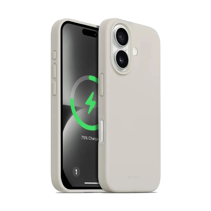 Crong Color Cover Magnetic - iPhone 16 MagSafe dėklas (akmens smėlio spalvos)