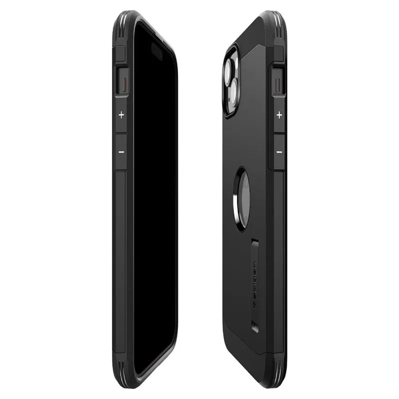 Spigen Tough Armor Mag MagSafe – dėklas iPhone 15 telefonui (juodas)