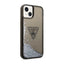 Guess Liquid Glitter Triangle Logo dėklas - Dėklas iPhone 14 Plus (Juodas)