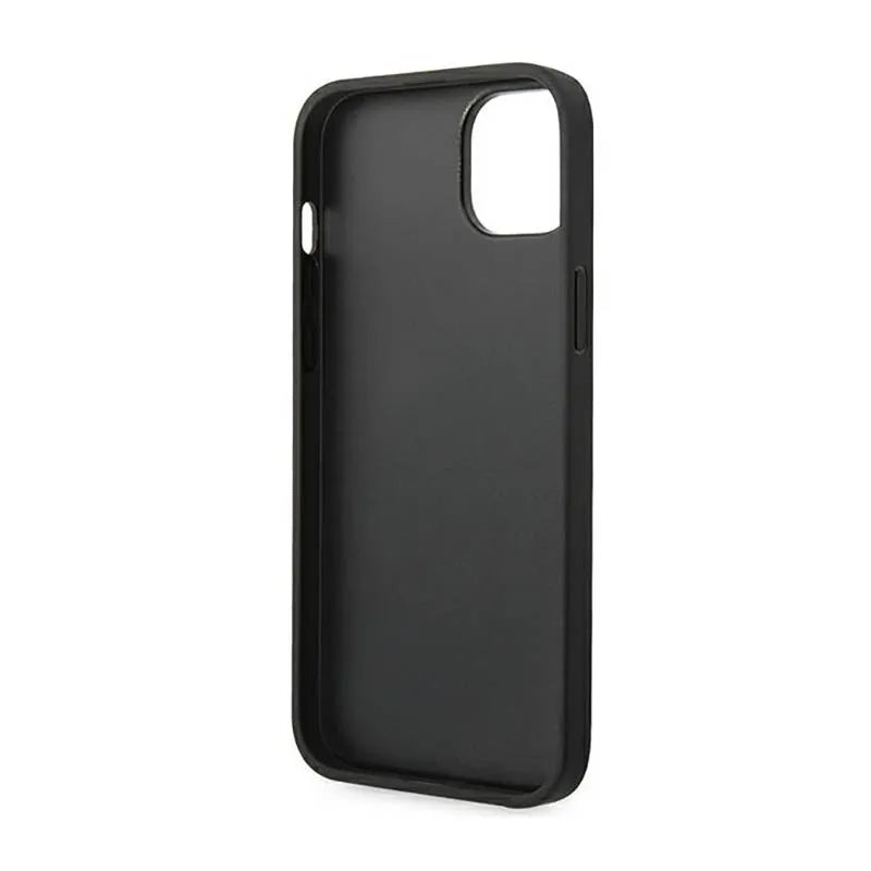 Karl Lagerfeld Saffiano Mono Metal Logo – dėklas iPhone 14 Plus (pilkas)