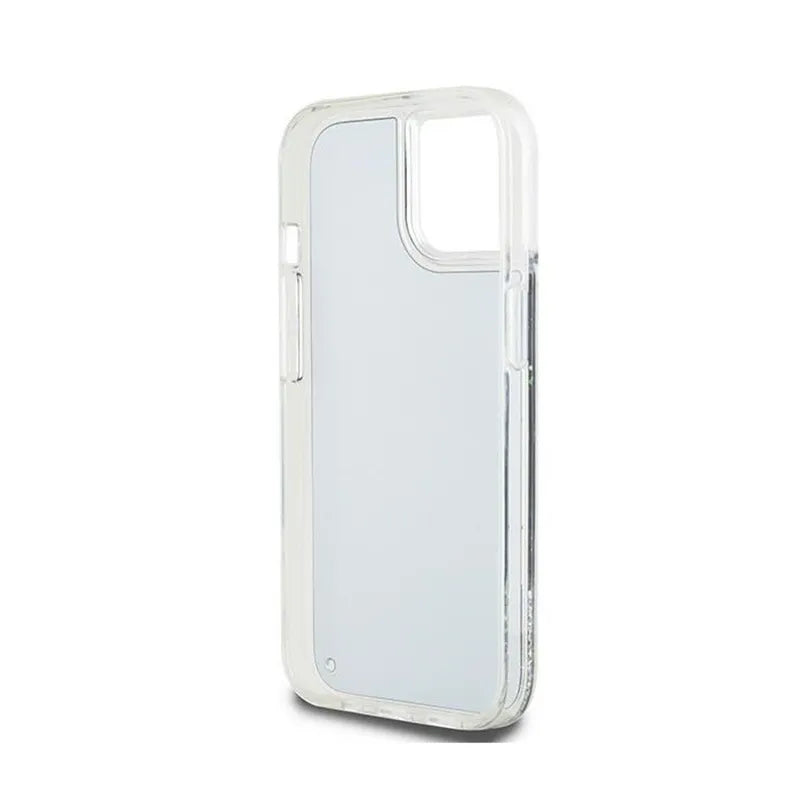 DKNY Liquid Glitter Big Logo – dėklas iPhone 15 Plus / 14 Plus (juodas)