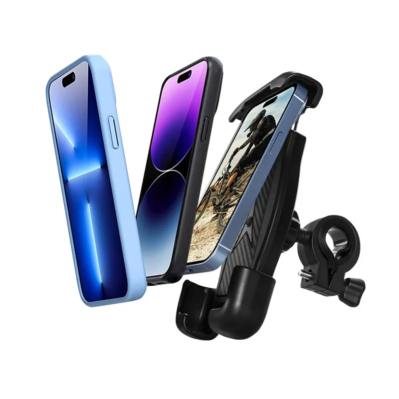 Crong Bikeclip Enduro – dviračio laikiklis telefonui (juodas)