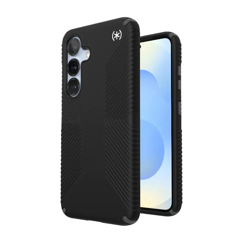 Speck Presidio2 Grip Magnet – Samsung Galaxy S25 / 24 MagSafe dėklas (juodas/pilkas/baltas)