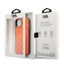 Karl Lagerfeld Perforated Allover – dėklas iPhone 13 mini telefonui (oranžinis)