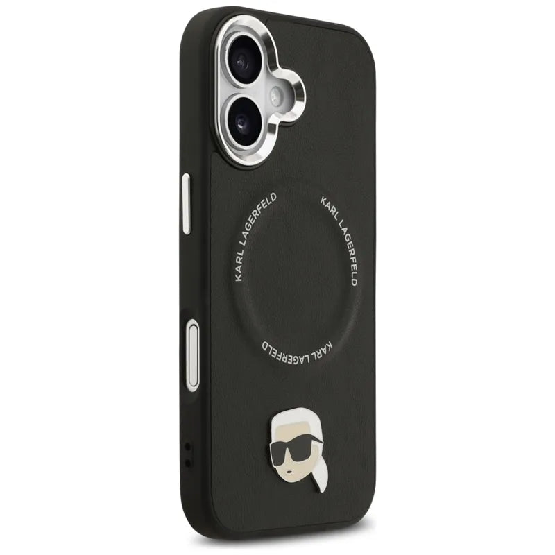 Karl Lagerfeld Karl Pin MagSafe – dėklas iPhone 17 (juodas)
